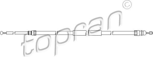 Cable Pull, parking brake 501 720