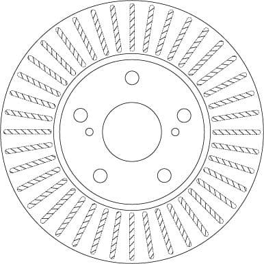 Brake discs kit front (2pcs), Top Quality DF6679 - image 2