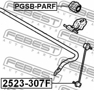 Mounting, stabiliser bar PGSB-PARF