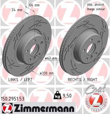Brake Disc BLACK Z 150.2951.53