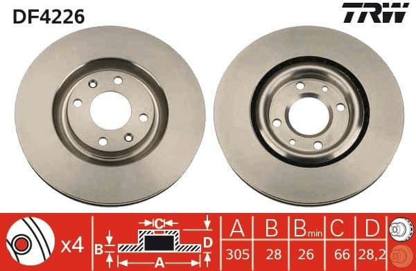 Brake Disc DF4226 - image 3