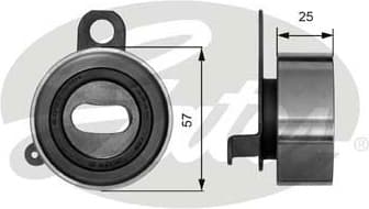Tensioner Pulley, timing belt PowerGrip™ T41072