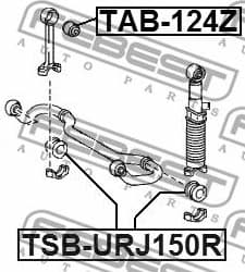 Mounting, stabiliser bar TSB-URJ150R - image 2