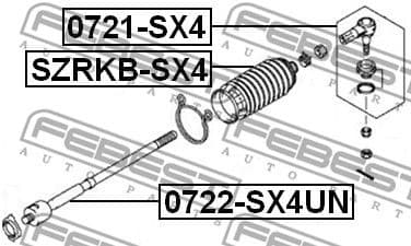 Tie Rod End 0721-SX4 - image 2