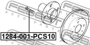 Wheel Stud 1284-001-PCS10 - image 2