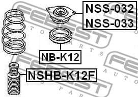 Protective Cap/Bellow, shock absorber NSHB-K12F - image 2