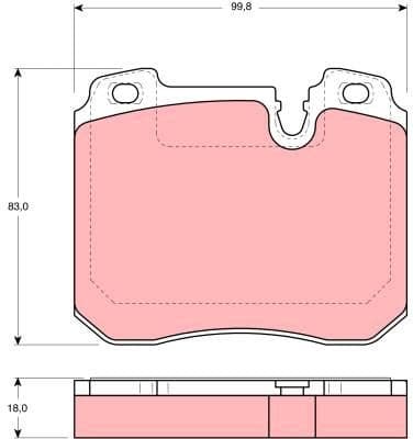 Brake Pad Set, disc brake GDB1161 - image 2
