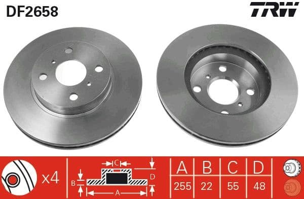 Brake Disc DF2658 - image 3