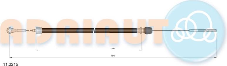 Cable Pull, parking brake 11.2215