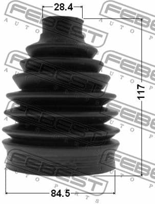 Bellow Kit, drive shaft 2417P-DUSTAWD - image 2