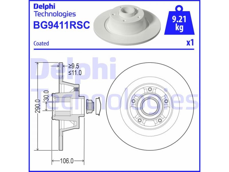 Brake Disc BG9411RSC