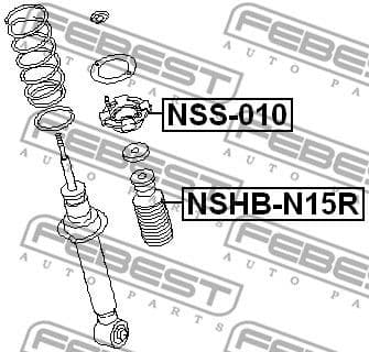 Protective Cap/Bellow, shock absorber NSHB-N15R - image 2