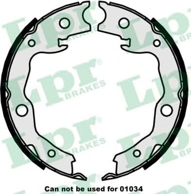Brake shoes handbrake 89870