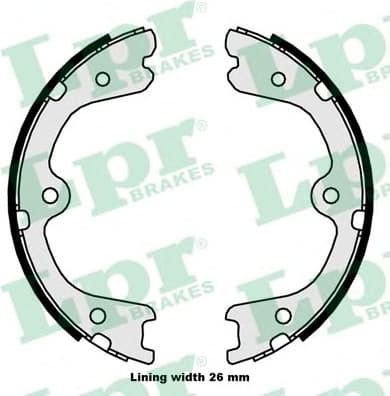 Brake shoes handbrake 89880