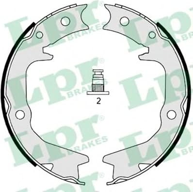 Brake shoes handbrake 88920