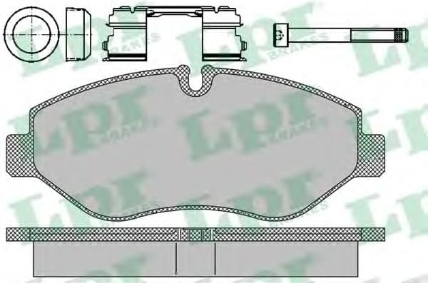 Brake pads front 5SP1297.