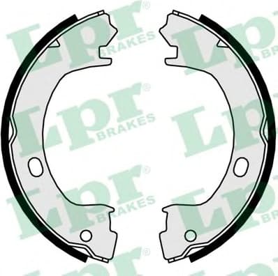 Brake shoes handbrake 81015