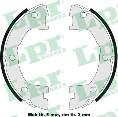 Brake shoes handbrake 87800