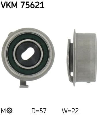 Tensioner Pulley, timing belt VKM 75621 - image 2