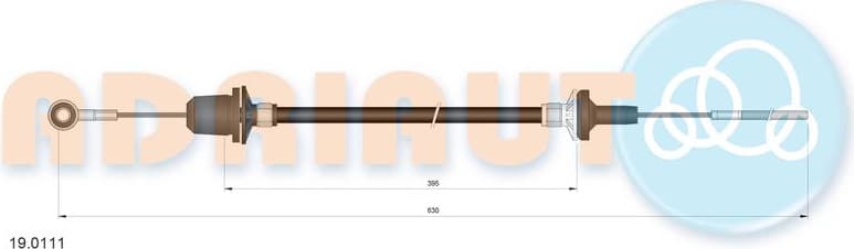 Cable Pull, clutch control 19.0111