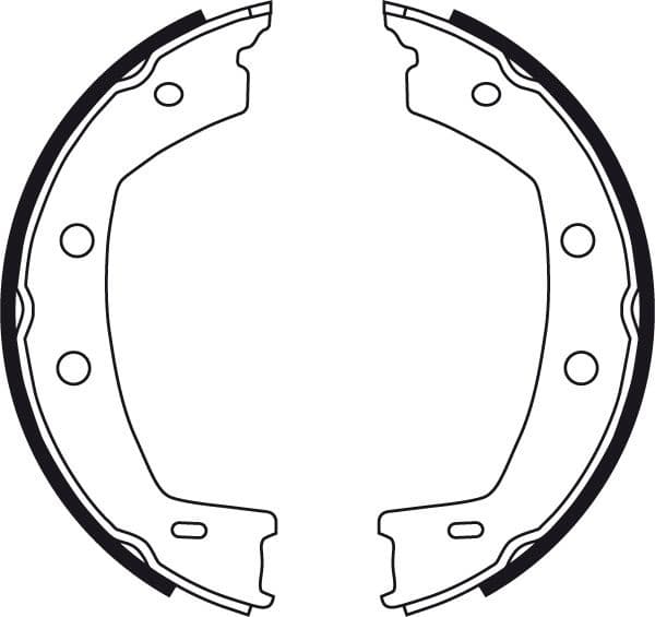 Brake Shoe Set, parking brake GS8751 - image 4