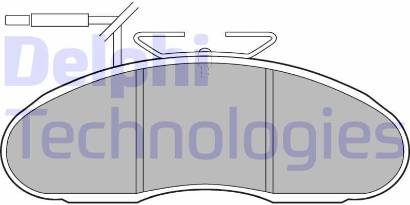 Brake Pad Set, disc brake LP1105
