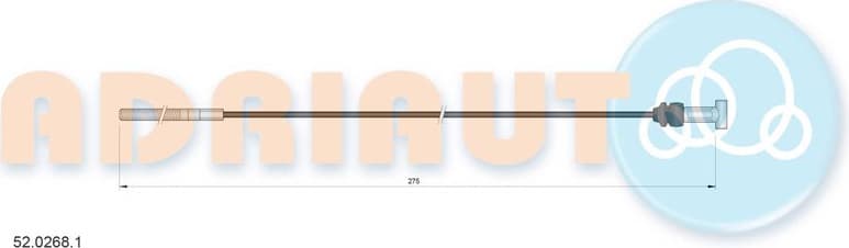 Cable handbrake 52.0268.1 - image 2