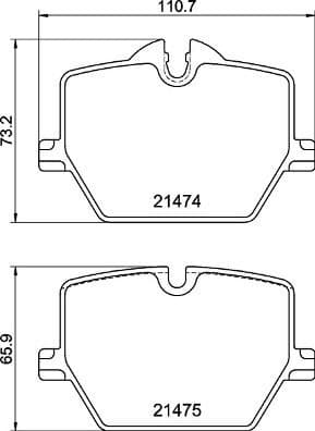 Brake Pad Set, disc brake PRIME LINE P06116