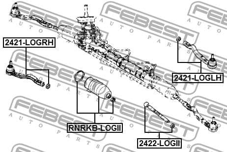 Inner Tie Rod 2422-LOGII - image 2