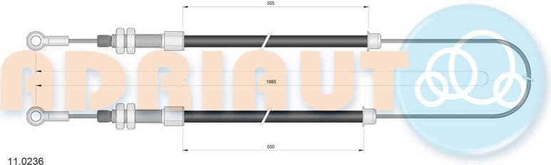 Cable Pull, parking brake 11.0236