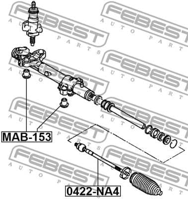 Mounting, steering gear MAB-153 - image 2