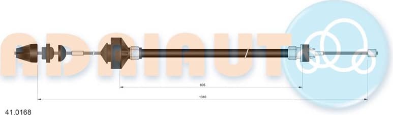 Cable Pull, clutch control 41.0168