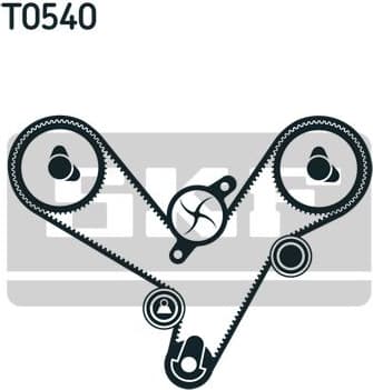 Timing Belt Kit VKMA 95913-1 - image 2