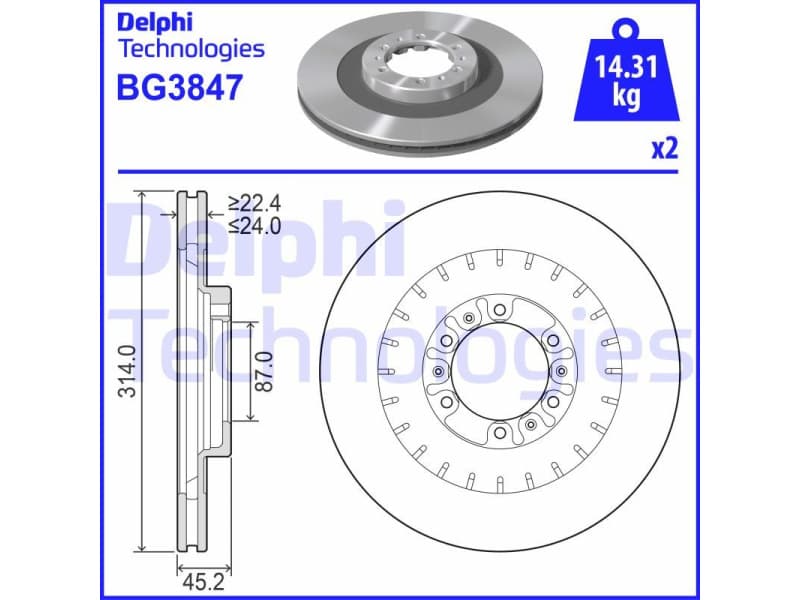 Brake Disc BG3847