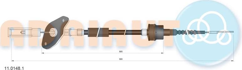 Cable Pull, clutch control 11.0148.1