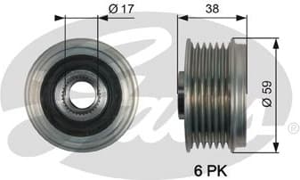 Alternator Freewheel Clutch DriveAlign™ OAP7168