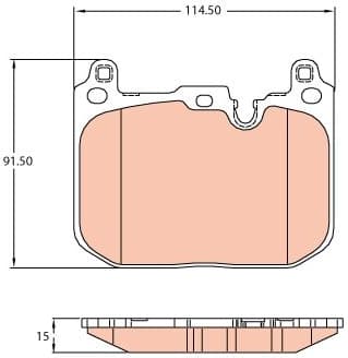 Brake Pad Set, disc brake GDB2137 - image 2