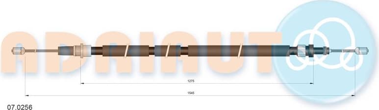 Cable handbrake 07.0256 - image 2