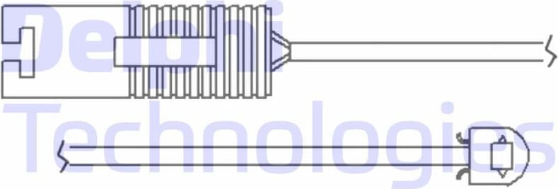 Warning Contact, brake pad wear LZ0119