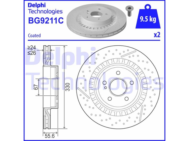 Brake Disc BG9211C
