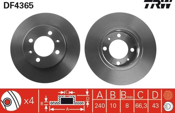 Brake Disc DF4365 - image 3