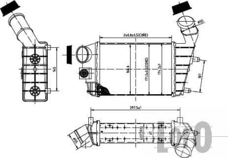 Charge Air Cooler LORO 002-018-0001 - image 3