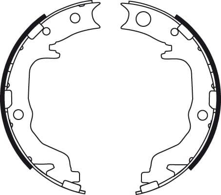 Brake Shoe Set, parking brake GS8783 - image 3