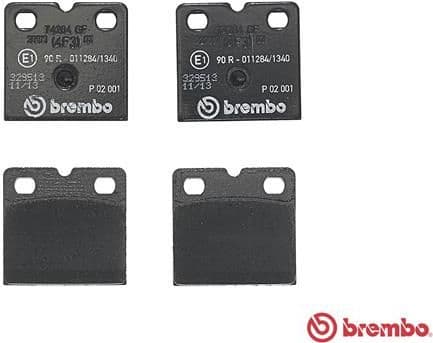 Brake Pad Set, disc parking brake PRIME LINE P 02 001 - image 2