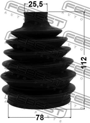 Bellow Kit, drive shaft 0517P-GHMT - image 2