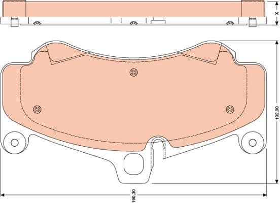 Brake Pad Set, disc brake GDB1779 - image 2