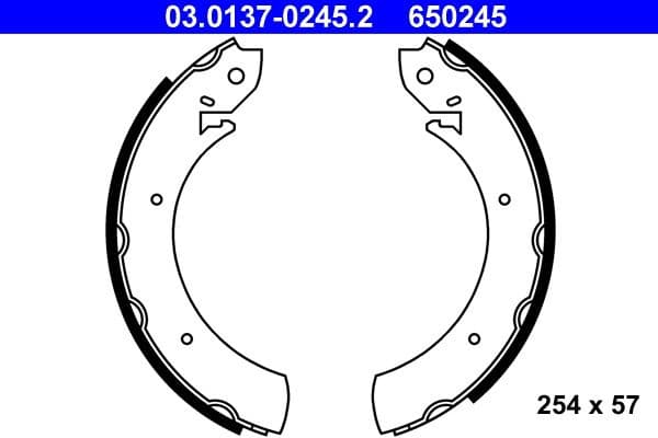 Brake Shoe Set 03.0137-0245.2
