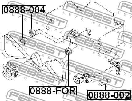 Deflection Pulley/Guide Pulley, timing belt 0888-FOR - image 2