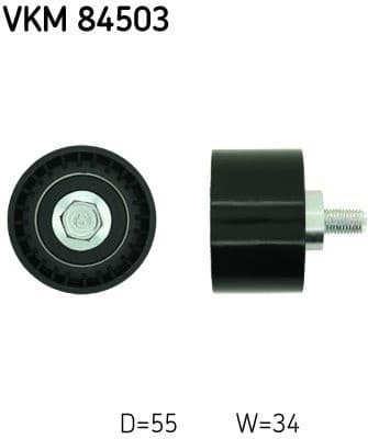 Deflection Pulley/Guide Pulley, timing belt VKM 84503 - image 2