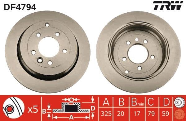 Brake Disc DF4794 - image 2